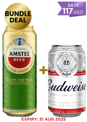 24 Amstel Regular Can 50CL+24 Budweiser Can 33CL.